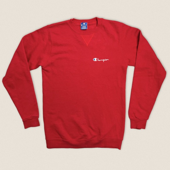 Vintage Champion Red Sweatshirt YOUTH XL may fit Women’s Small - Picture 2 of 5